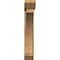 Ekena Millwork Thorton Slat Rough Sawn Bracket w/ Offset Brace, Western Red Cedar, 8"W x 36"D x 48"H BKT0806X36X48THR06RWR - alternate 3